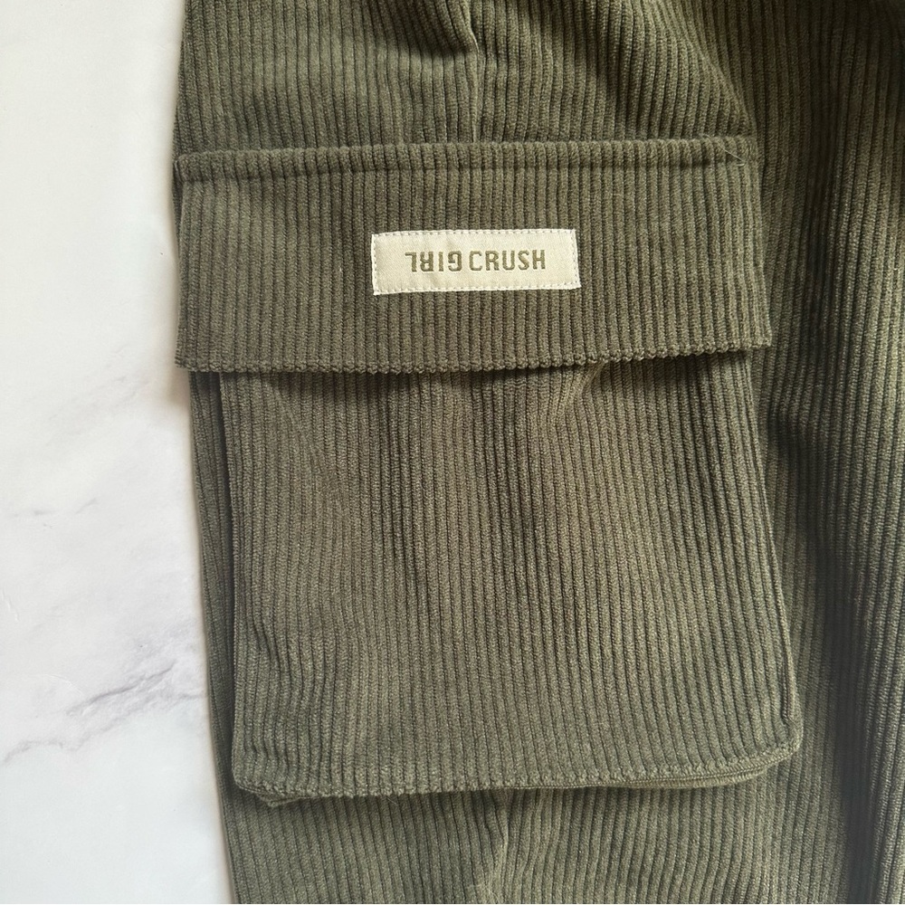 Girl Crush Gang US M Olive Corduroy Joggers - Picture 6 of 16